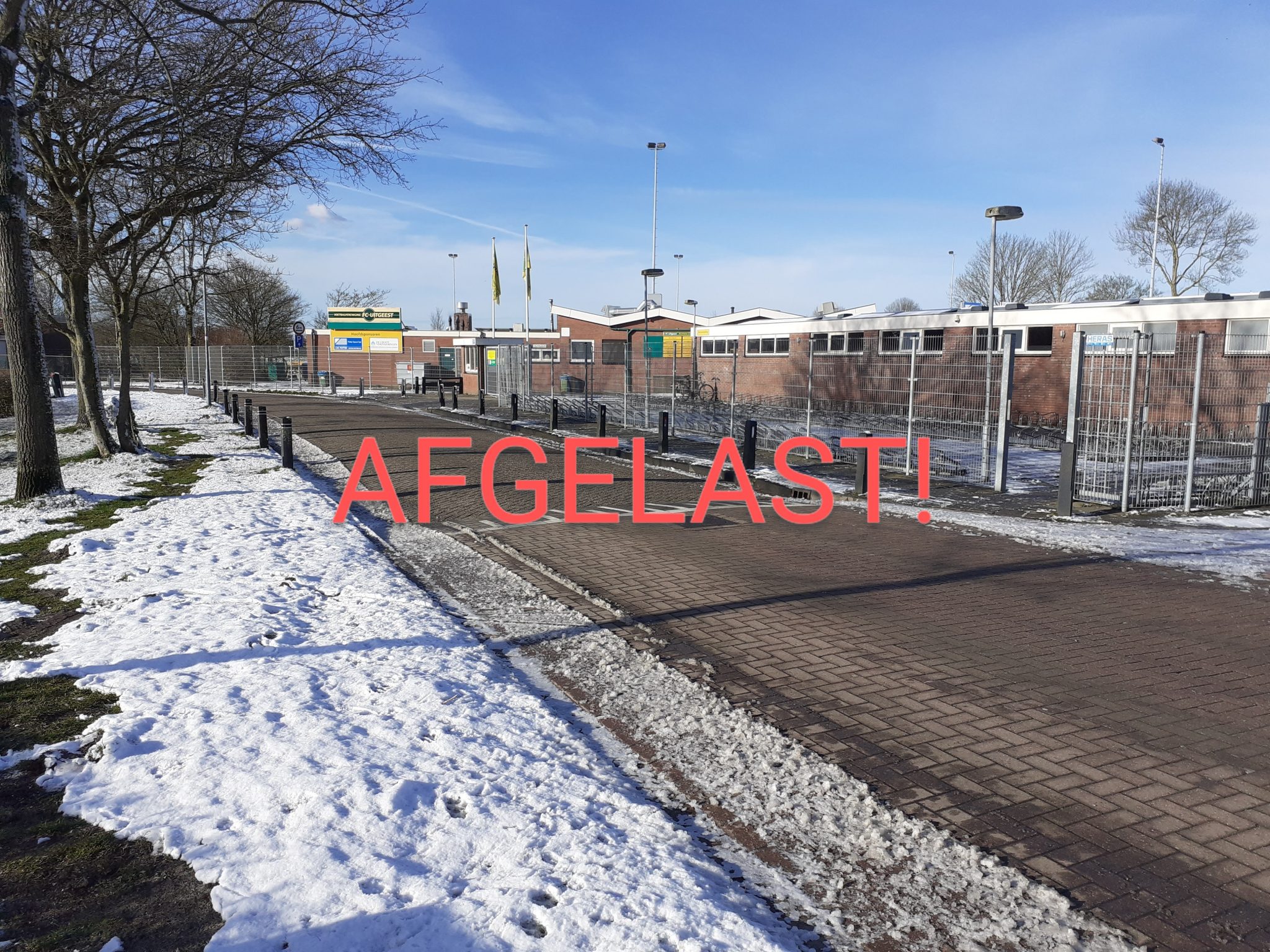 AFGELASTINGEN TRAININGEN
