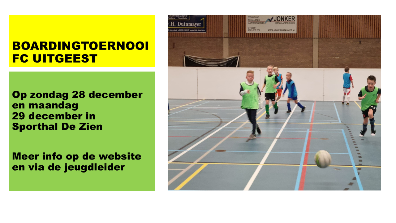 Boardingtoernooi jeugd FC Uitgeest