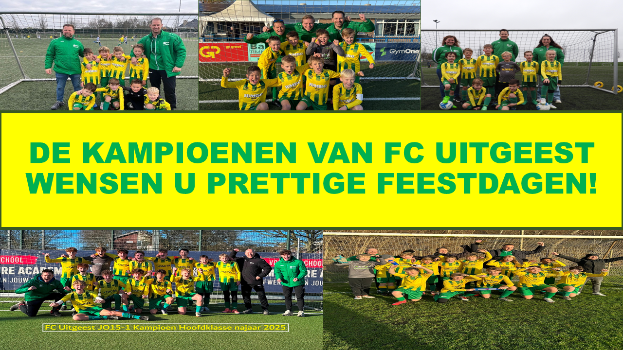 Kampioenen bij FC Uitgeest!