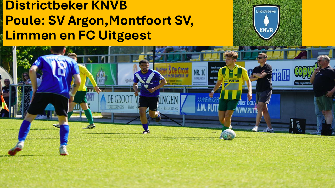 Bekerindeling FC Uitgeest bekend