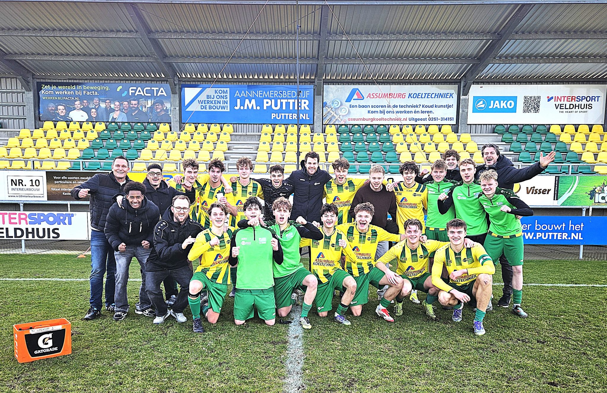 FC Uitgeest JO19-1 strijdt en knokt voor gelijkspel