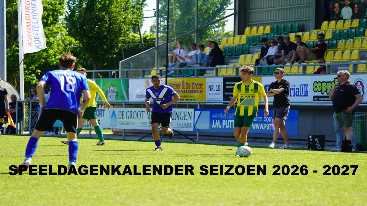 Speeldagenkalender seizoen 2026 – 2027