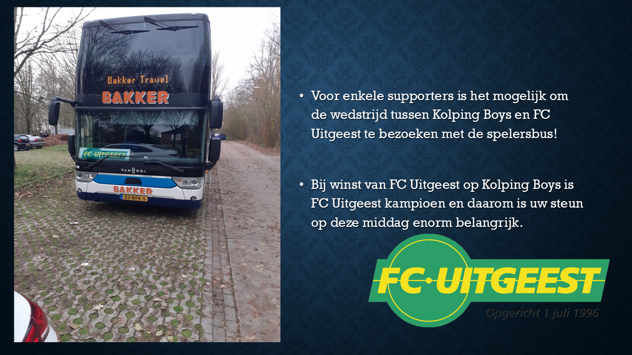 Met de bus naar Kolping Boys